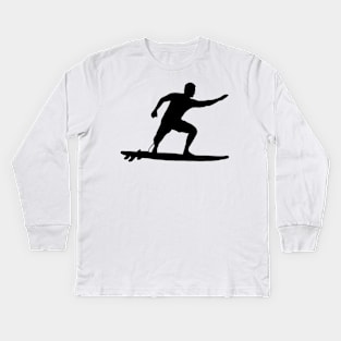 Minimal Surf Design Kids Long Sleeve T-Shirt